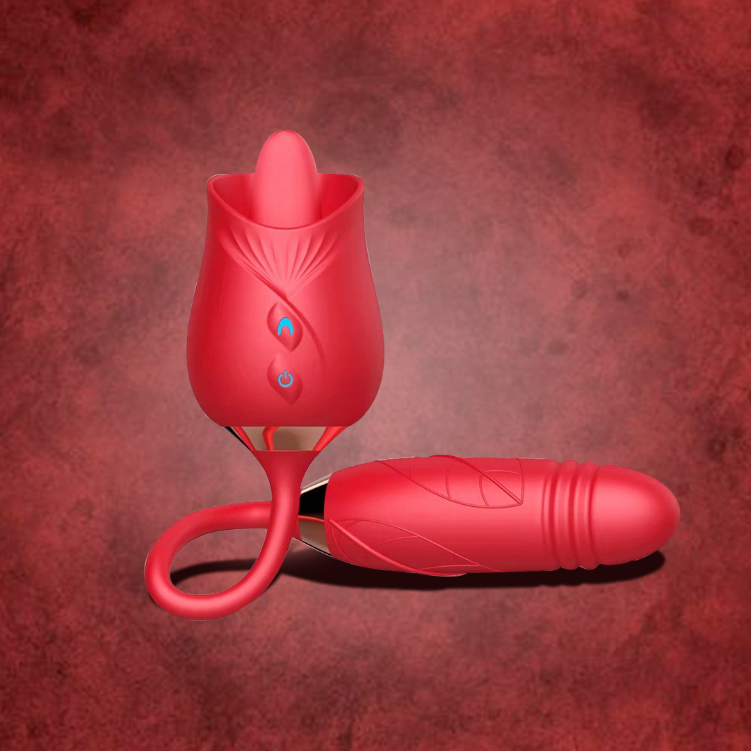 Vibrador de Rosa 3 en 1