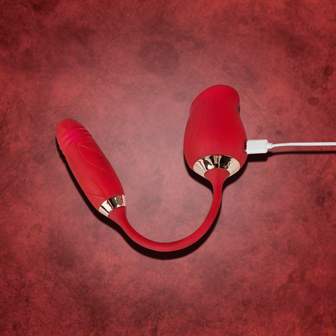Vibrador de Rosa 3 en 1