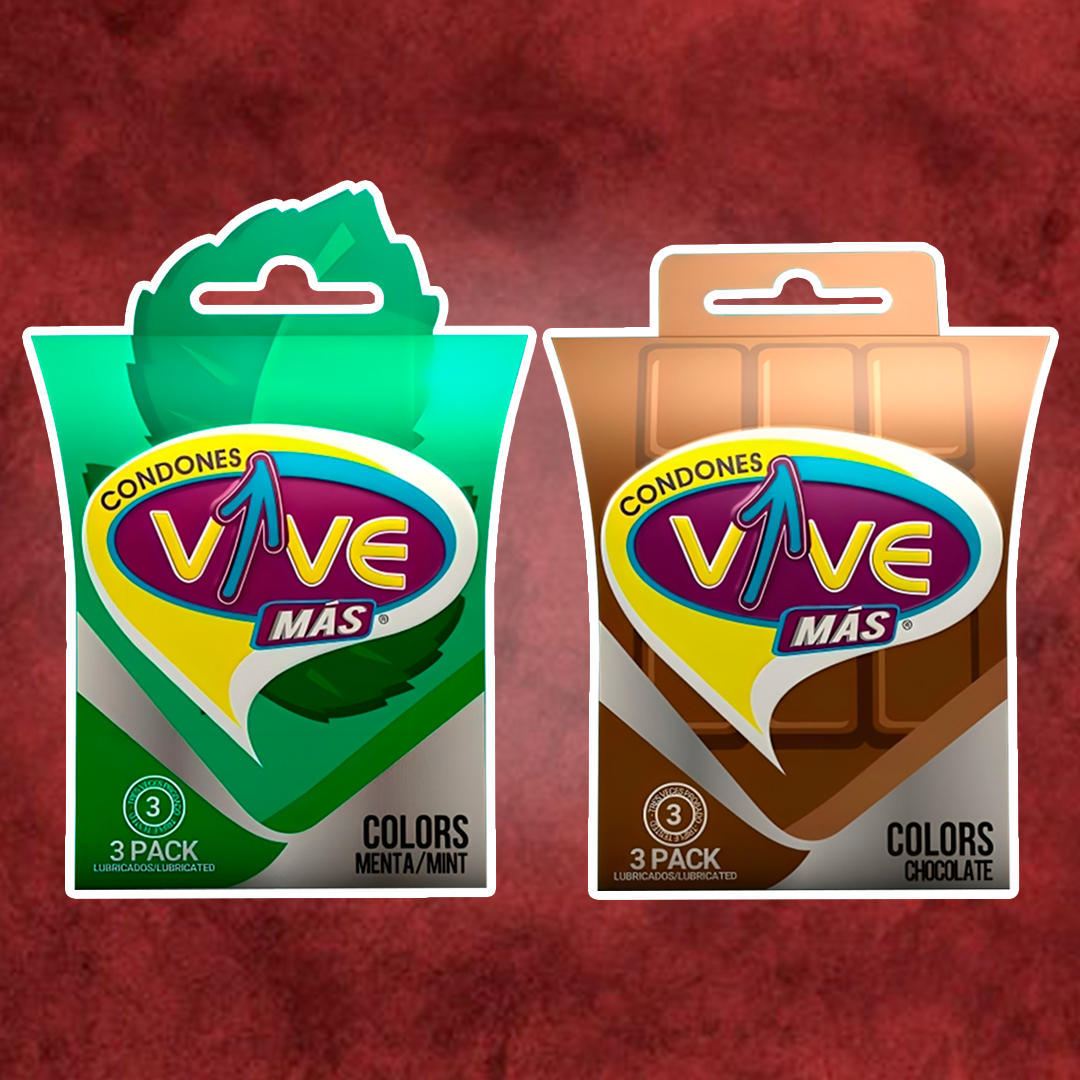 Condones VIVE Colors de Sabores