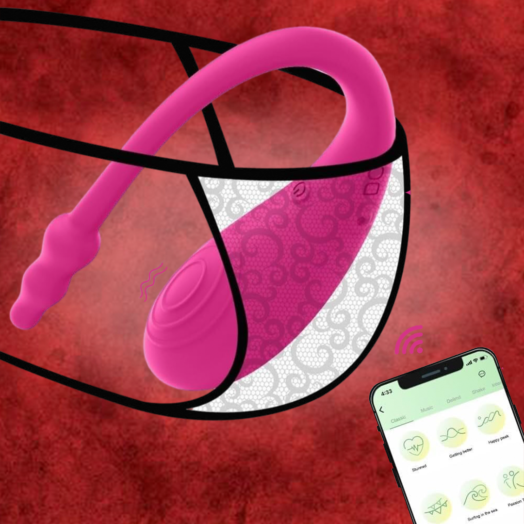 Huevo Vibrador Doble Penetración con App