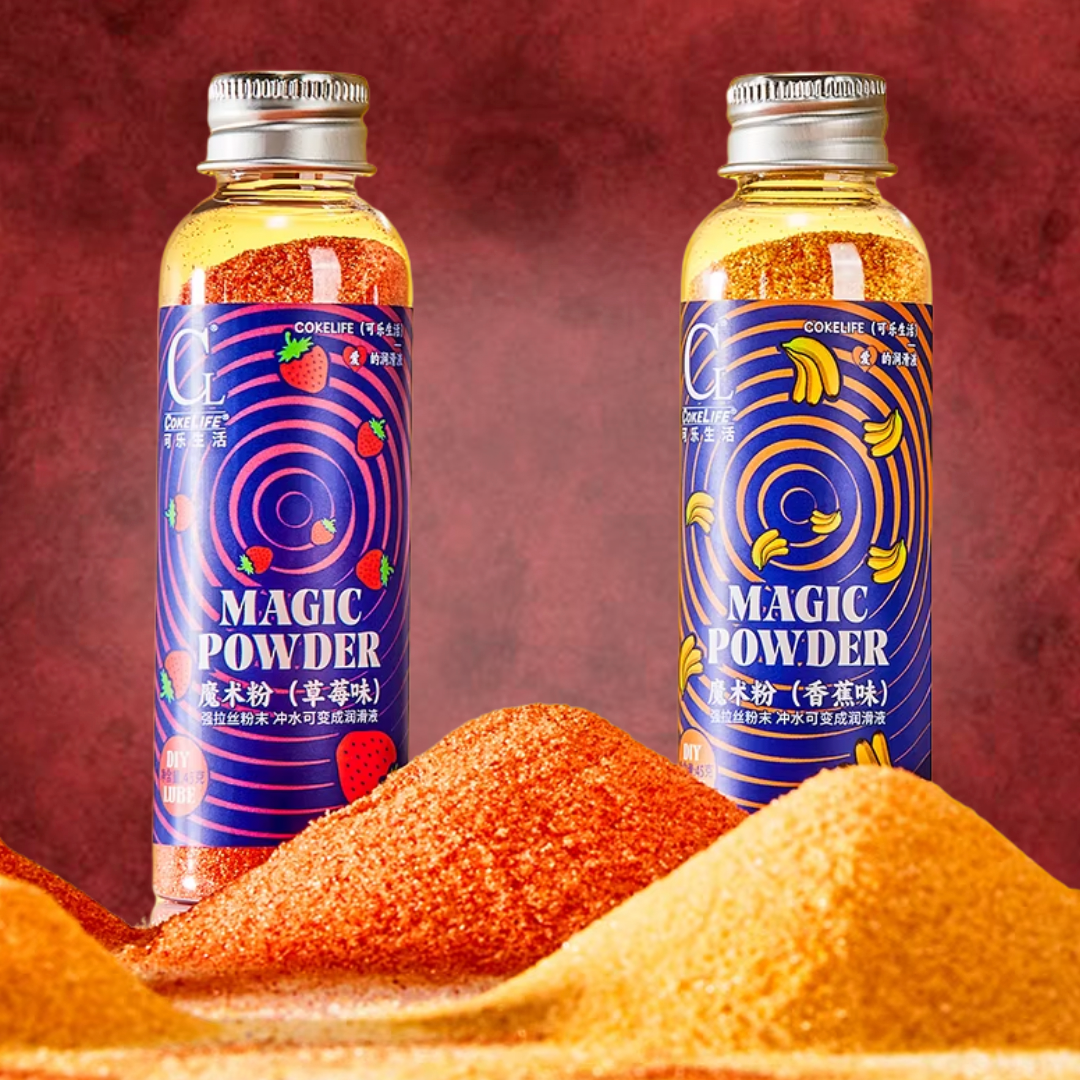 Lubricante en Polvo Sabor a Fresa y Cambur