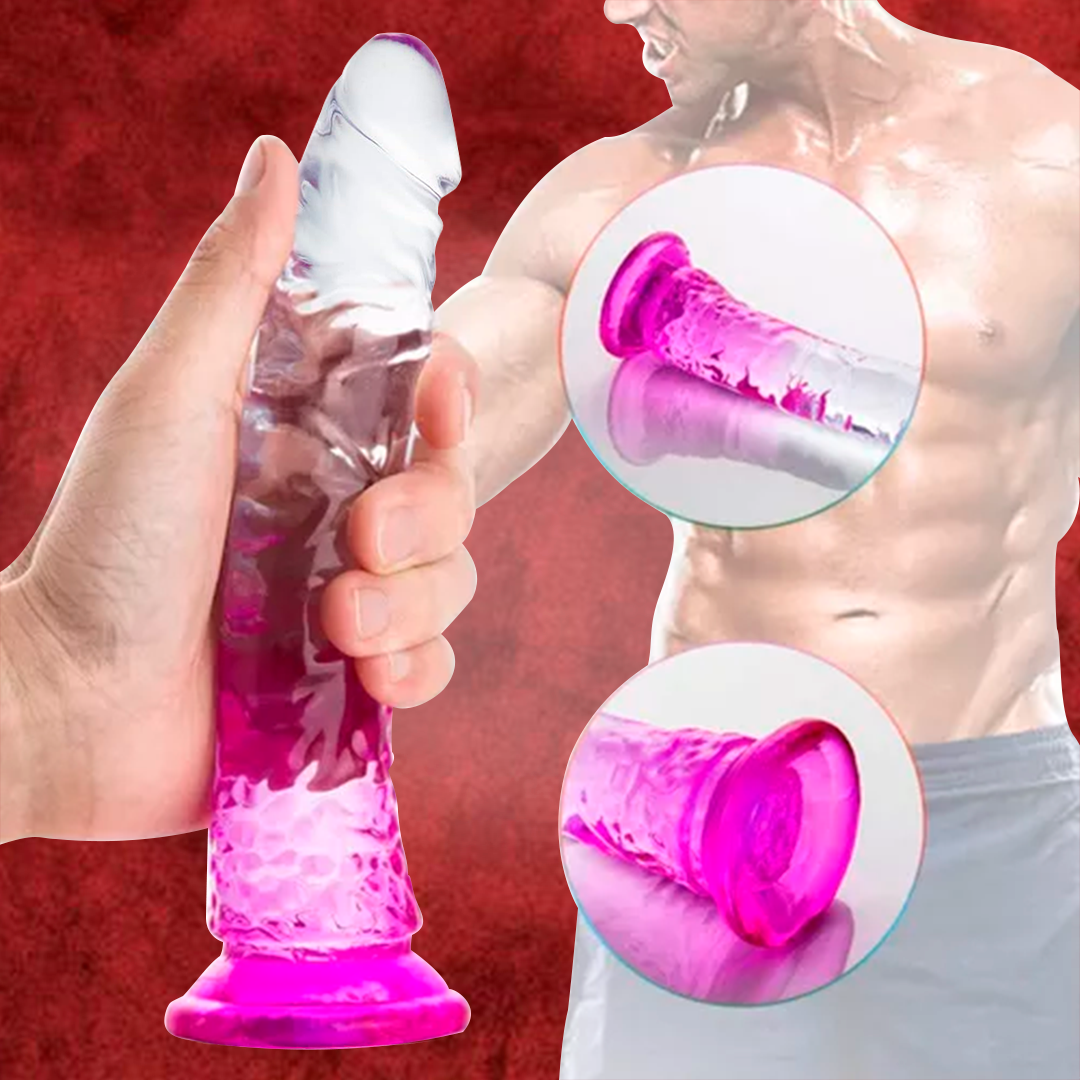 DILDO CON VENTOSA Y TEXTURA REALISTA