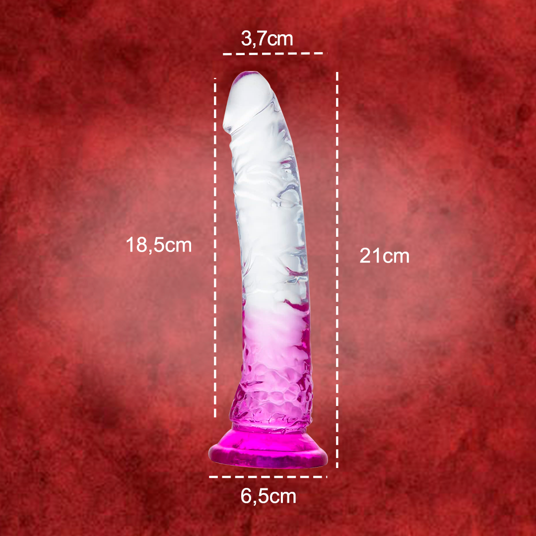 DILDO CON VENTOSA Y TEXTURA REALISTA