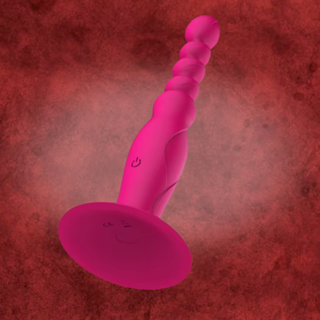 Vibrador Anal con Cuentas de Vibración y Ventosa