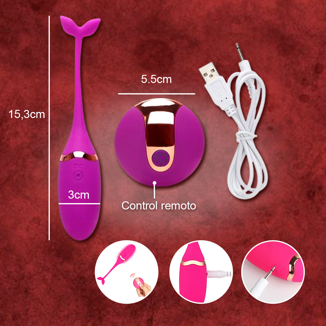 Vibrador Pez Recargable Con Control