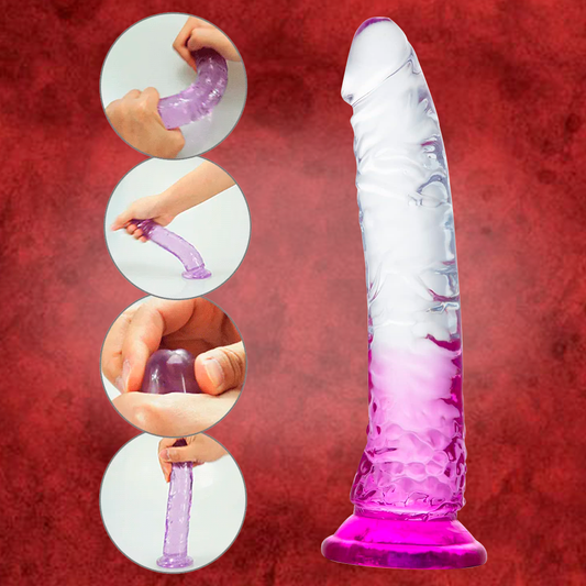 DILDO CON VENTOSA Y TEXTURA REALISTA