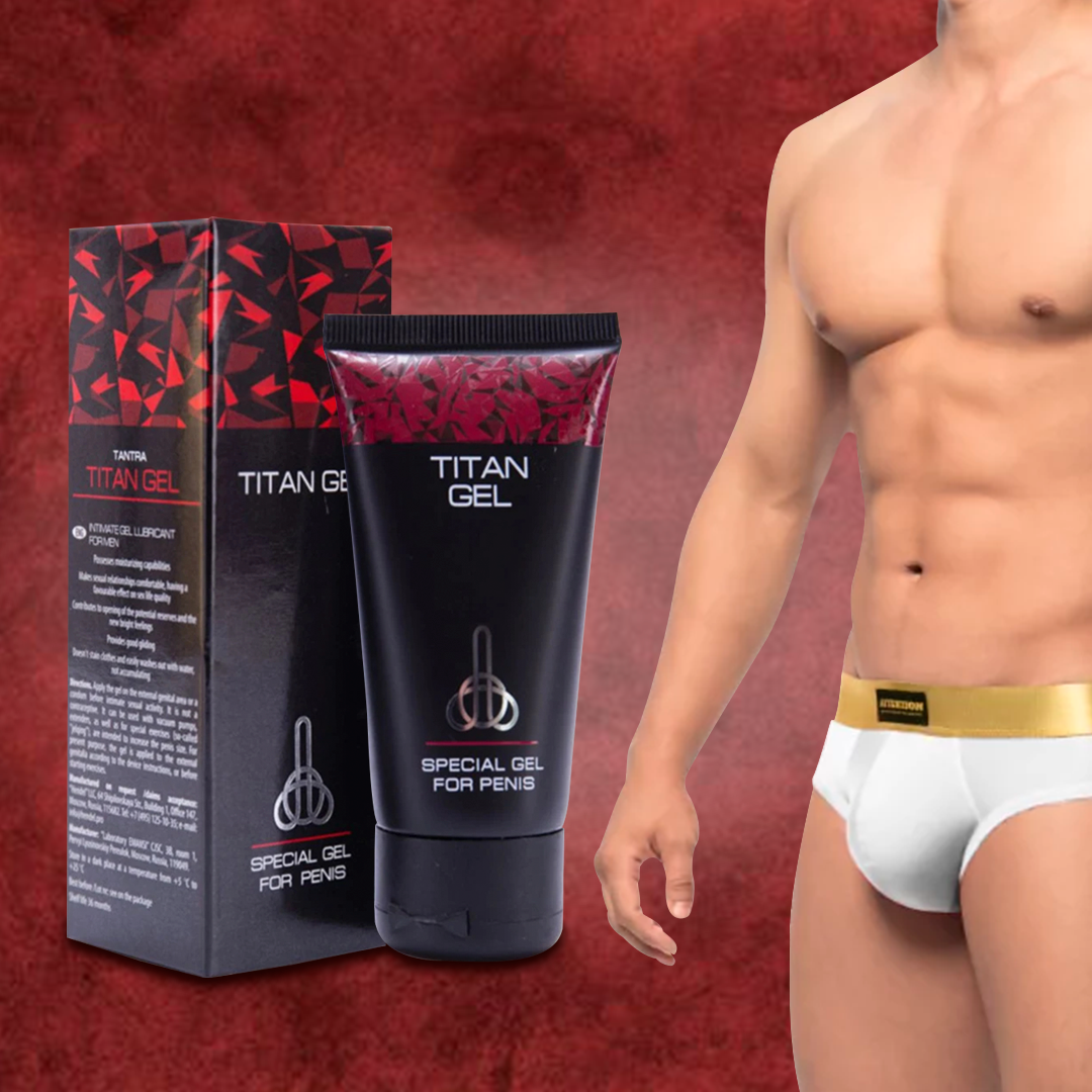 Titan Gel Rojo - Estimulante, Retardante y Potenciador Sexual