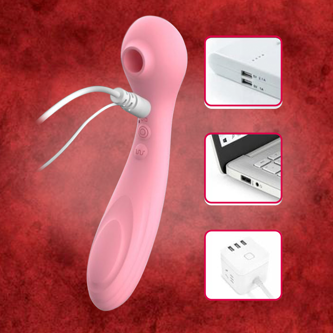 Succionador y Vibrador Doble Estimulación