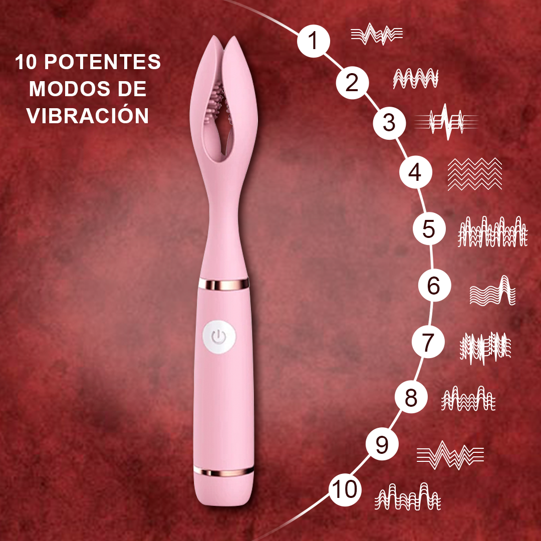 Vibrador Femenino Doble Clip