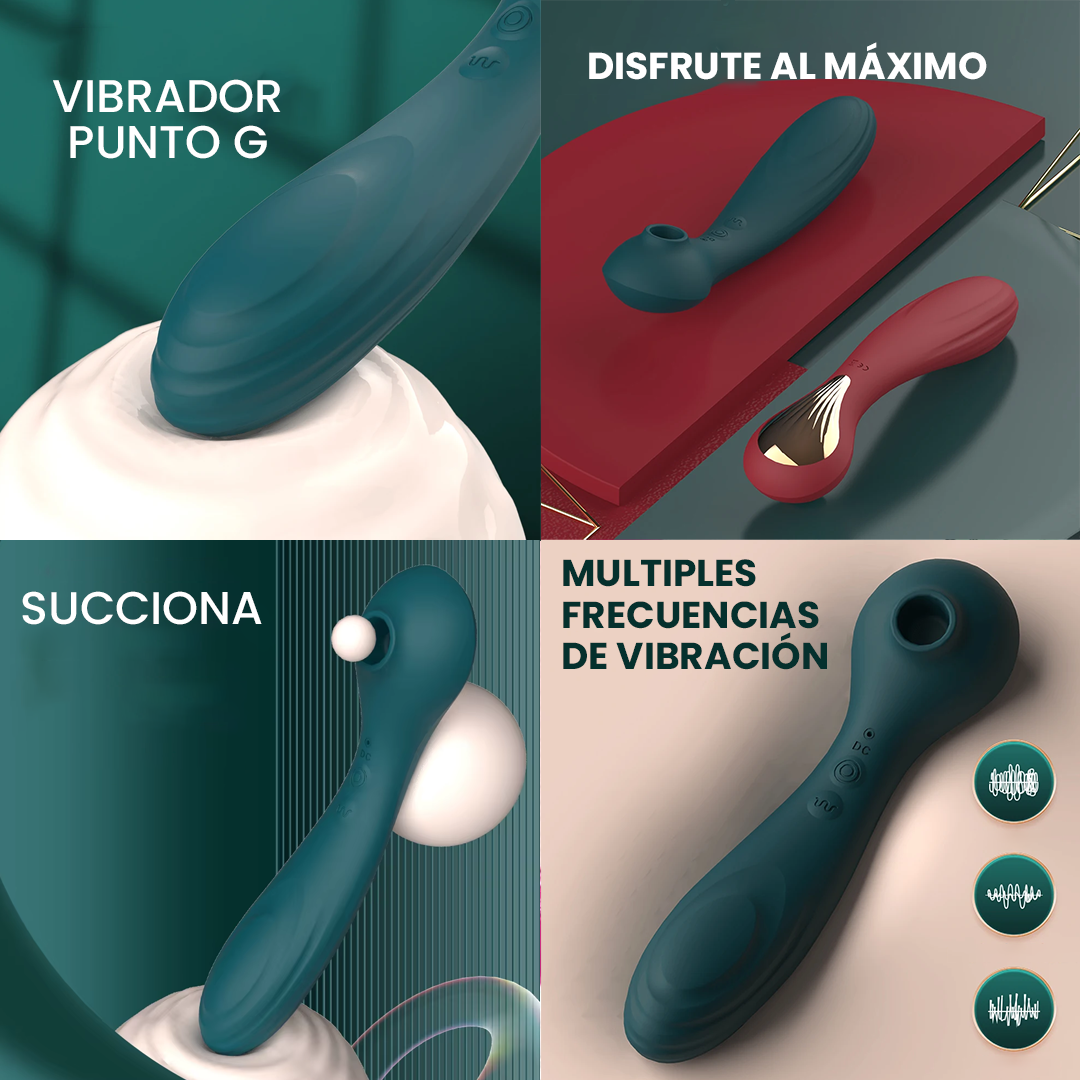 Succionador y Vibrador Doble Estimulación