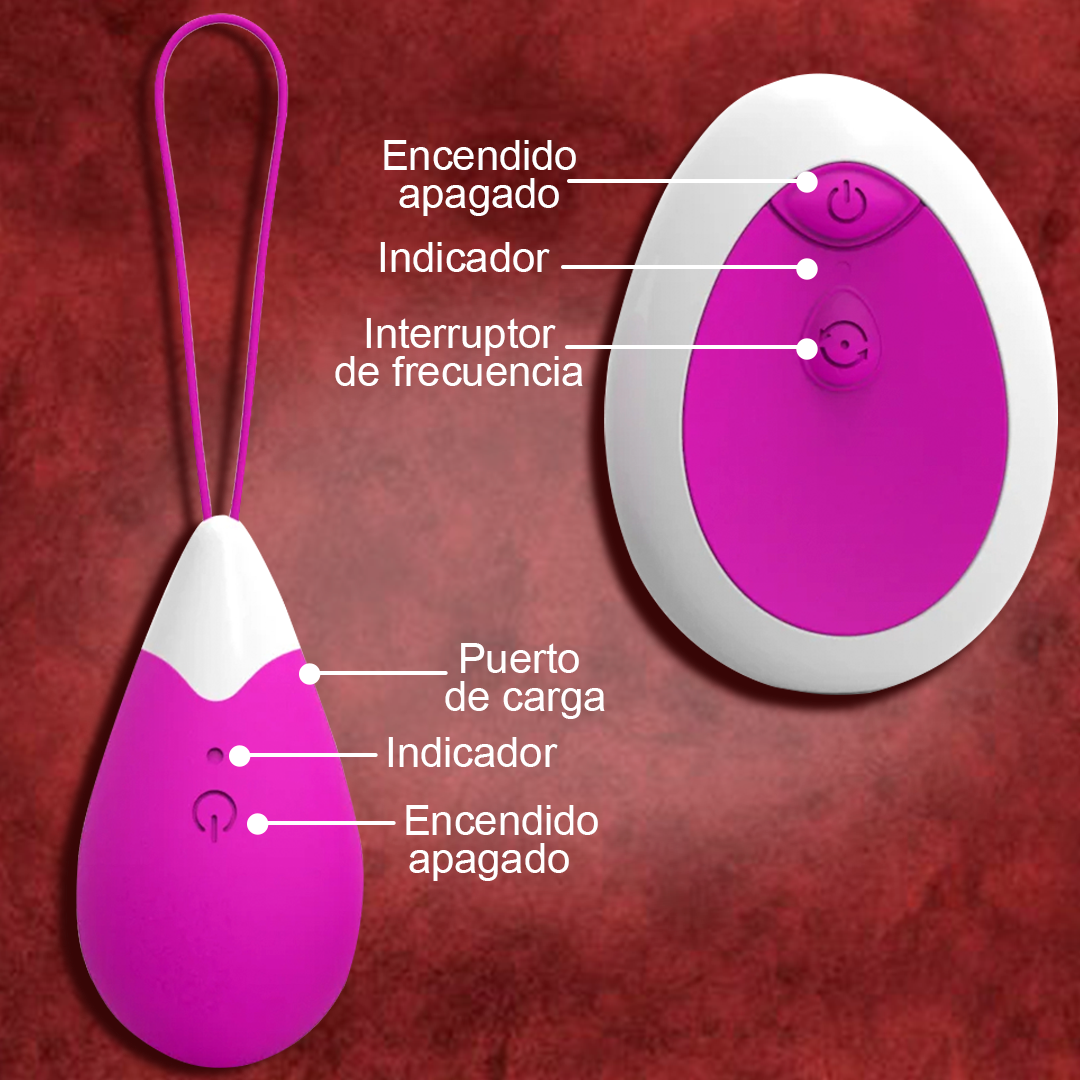 Huevo Vibrador Recargable con control Remoto